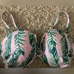 Shade and shoe palm print bikini top